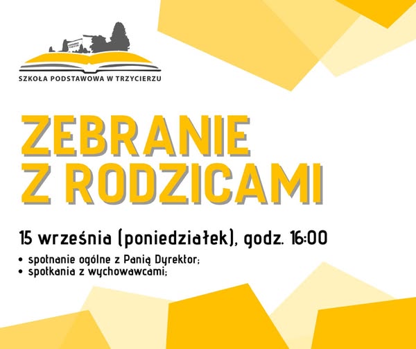 Miniaturka artykułu ZEBRANIE Z RODZICAMI
